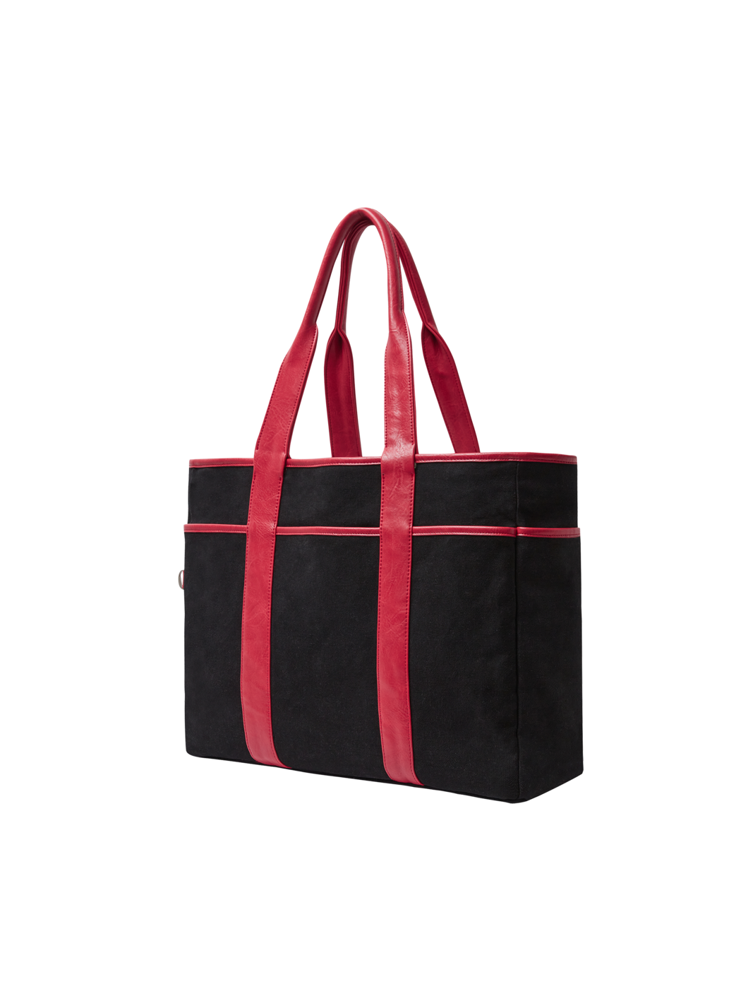 RV-003 City Reverse Tote_Canvas Black, Cream